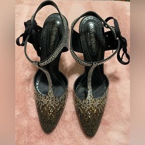 Tom Ford for Yves Saint Laurent Rhinestone Spectator Shoes